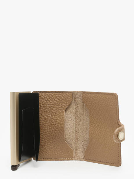 Kaarthouder Leder Secrid Beige pebble MPE ander zicht 1